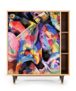 Storyz Buffet Multicolore 2 Tiroirs Et 2 Portes L 94 Cm