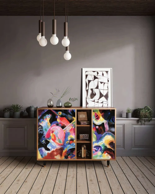 Storyz Buffet Multicolore 3 Tiroirs Et 1 Porte L 125 Cm 2 Storyz Buffet Multicolore 3 Tiroirs Et 1 Porte L 125 Cm – Image 2