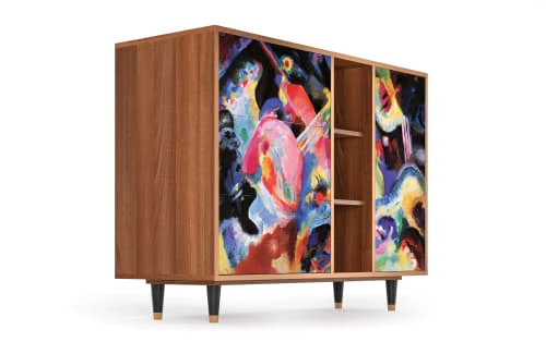 Storyz Buffet Multicolore 3 Tiroirs Et 1 Porte L 125 Cm 4 Storyz Buffet Multicolore 3 Tiroirs Et 1 Porte L 125 Cm – Image 4