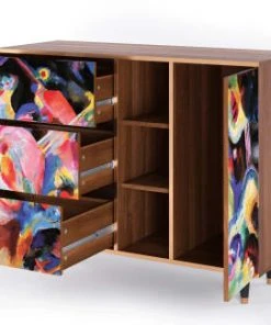 Storyz Buffet Multicolore 3 Tiroirs Et 1 Porte L 125 Cm 11 Storyz Buffet Multicolore 3 Tiroirs Et 1 Porte L 125 Cm -Boutique Belamp buffet multicolore 3 tiroirs et 1 porte l 125 cm 14
