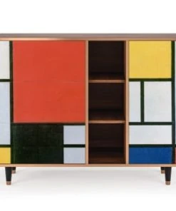 Storyz Buffet Multicolore 3 Tiroirs Et 1 Porte L 125 Cm