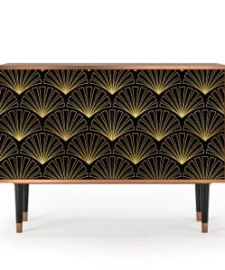 Storyz Buffet Noir 2 Tiroirs Et 2 Portes L 115 Cm