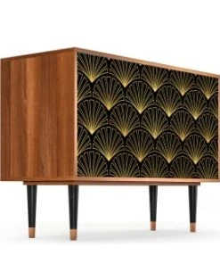 Storyz Buffet Noir 2 Tiroirs Et 2 Portes L 115 Cm -Boutique Belamp buffet noir 2 tiroirs et 2 portes l 115 cm 3