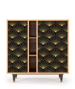 Storyz Buffet Noir 3 Portes L 94 Cm