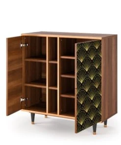 Storyz Buffet Noir 3 Portes L 94 Cm -Boutique Belamp buffet noir 3 portes l 94 cm 5