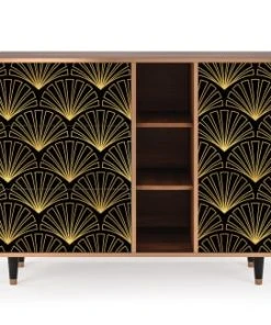 Storyz Buffet Noir 3 Tiroirs Et 1 Porte L 125 Cm