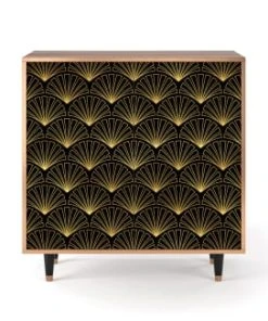 Storyz Buffet Noir 4 Portes L 94 Cm