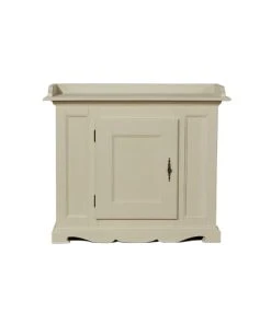 Robin Des Bois Buffet Patiné 1 Porte 110 Cm Blanc