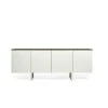 TEMAHOME Buffet Placage Noyer Et Blanc Laqué