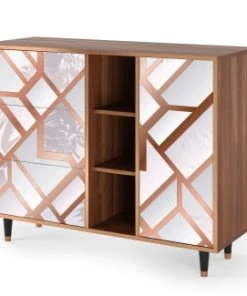 Storyz Buffet Rose Clair 3 Tiroirs Et 1 Porte L 125 Cm 8 Storyz Buffet Rose Clair 3 Tiroirs Et 1 Porte L 125 Cm -Boutique Belamp buffet rose clair 3 tiroirs et 1 porte l 125 cm 2