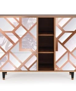 Storyz Buffet Rose Clair 3 Tiroirs Et 1 Porte L 125 Cm