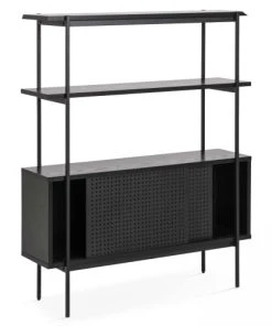 Oviala Buffet Style Industriel Noir -Boutique Belamp buffet style industriel noir 2