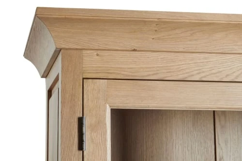 HELLIN Buffet Vaisselier En Chêne 2 Portes Vitrées 2 Tiroirs 2 Portes Bois 6 HELLIN Buffet Vaisselier En Chêne 2 Portes Vitrées 2 Tiroirs 2 Portes Bois – Image 6