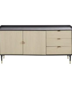 Maisons Du Monde Buffet Vintage 2 Portes 3 Tiroirs Structure Noire