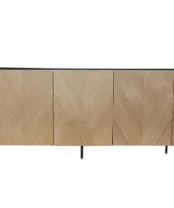 CONCEPT USINE Buffet Vintage En Bois Clair Et 3 Placards