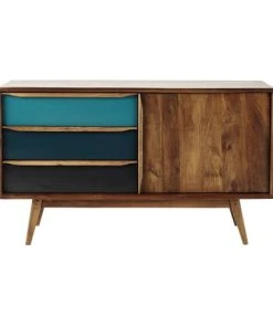 Maisons Du Monde Buffet Vintage En Manguier Bleu