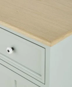 Maisons Du Monde Bureau 1 Porte Et 1 Tiroir Vert De Gris -Boutique Belamp bureau 1 porte et 1 tiroir vert de gris 1000 3 26 215563 4