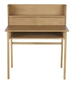 Maisons Du Monde Bureau 2 Tiroirs 1 Niche 1 étagère Marron