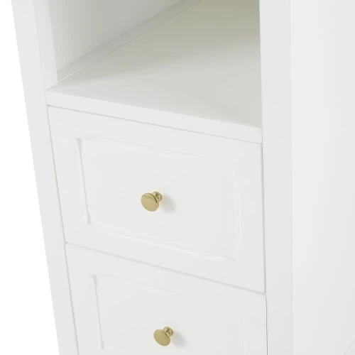 Maisons Du Monde Bureau 2 Tiroirs 1 Niche 1 Porte Blanc 3 Maisons Du Monde Bureau 2 Tiroirs 1 Niche 1 Porte Blanc – Image 3
