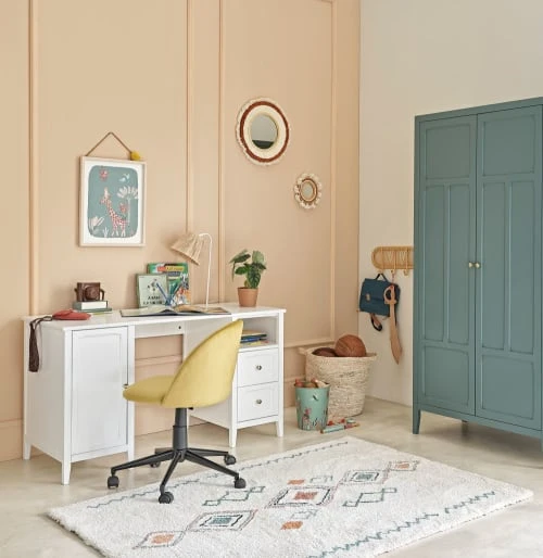 Maisons Du Monde Bureau 2 Tiroirs 1 Niche 1 Porte Blanc 5 Maisons Du Monde Bureau 2 Tiroirs 1 Niche 1 Porte Blanc – Image 5