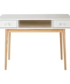 Maisons Du Monde Bureau 2 Tiroirs Blanc