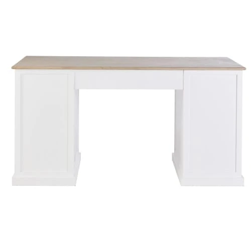 Maisons Du Monde Bureau 4 Tiroirs 1 Porte Blanc 4 Maisons Du Monde Bureau 4 Tiroirs 1 Porte Blanc – Image 4