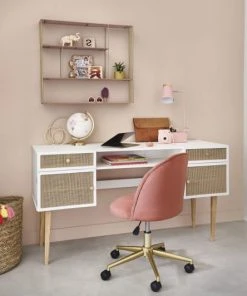 Maisons Du Monde Bureau Bicolore 2 Portes 2 Tiroirs Cannage En Rotin -Boutique Belamp bureau bicolore 2 portes 2 tiroirs cannage en rotin 1000 10 34 206305 6