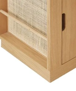 Maisons Du Monde Bureau D'angle 1 Porte 1 Niche Beige Et Cannage En Rotin -Boutique Belamp bureau d angle 1 porte 1 niche beige et cannage en rotin 1000 2 24 226221 3