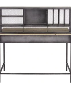 Maisons Du Monde Bureau Industriel 1 Porte 2 Tiroirs En Métal Et Bois De Sapin -Boutique Belamp bureau industriel 1 porte 2 tiroirs en metal et bois de sapin 1000 4 14 206367 3