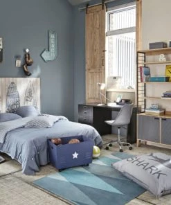 Maisons Du Monde Bureau Industriel 4 Tiroirs En Métal Noir -Boutique Belamp bureau industriel 4 tiroirs en metal noir 1000 4 38 159651 8