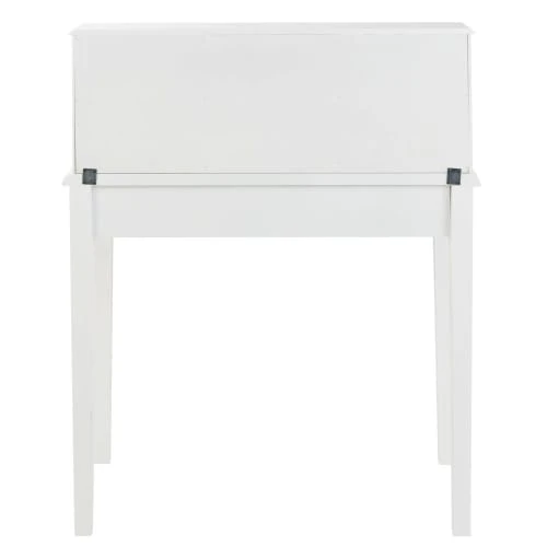 Maisons Du Monde Bureau Secrétaire 1 Porte 3 Tiroirs Blanc 4 Maisons Du Monde Bureau Secrétaire 1 Porte 3 Tiroirs Blanc – Image 4
