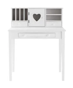 Maisons Du Monde Bureau Secrétaire 1 Porte 3 Tiroirs Blanc