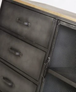 Maisons Du Monde Cabinet De Rangement 3 Tiroirs 1 Porte En Métal Et Sapin 9 Maisons Du Monde Cabinet De Rangement 3 Tiroirs 1 Porte En Métal Et Sapin -Boutique Belamp cabinet de rangement 3 tiroirs 1 porte en metal et sapin 1000 16 12 192507 4