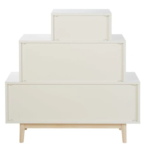 Maisons Du Monde Cabinet De Rangement 4 Tiroirs Blanc, Rose Et Gris 4 Maisons Du Monde Cabinet De Rangement 4 Tiroirs Blanc, Rose Et Gris – Image 4