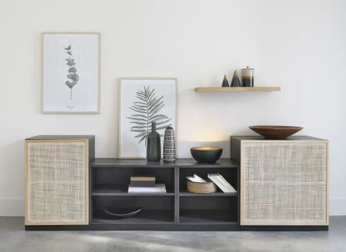Maisons Du Monde Caisson Pour Buffet Modulable 2 étagères Noir 70x72 6 Maisons Du Monde Caisson Pour Buffet Modulable 2 étagères Noir 70x72 – Image 6