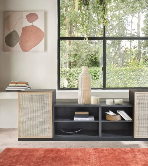 Maisons Du Monde Caisson Pour Buffet Modulable 2 étagères Noir 70x72 5 Maisons Du Monde Caisson Pour Buffet Modulable 2 étagères Noir 70x72 – Image 5
