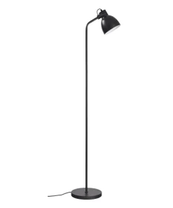 Dyberg Larsen Coast - Lampadaire En Métal Noir Mat, H 149,5 Cm D 15 Cm