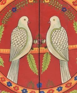 GINER Y COLOMER Commode En Bois De Manguier Avec Détails Multicolores Peints à La Main -Boutique Belamp commode en bois de manguier avec details multicolores peints a la main 4