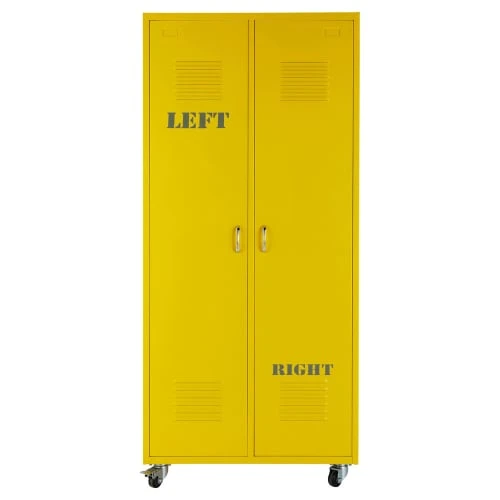 Maisons Du Monde Dressing à Roulettes 2 Portes En Métal Jaune 1 Maisons Du Monde Dressing à Roulettes 2 Portes En Métal Jaune
