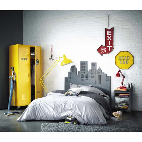 Maisons Du Monde Dressing à Roulettes 2 Portes En Métal Jaune 6 Maisons Du Monde Dressing à Roulettes 2 Portes En Métal Jaune – Image 6