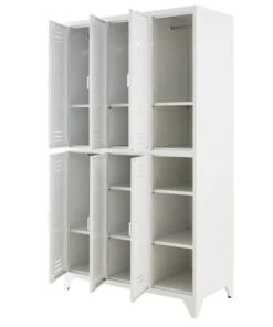 Maisons Du Monde Dressing Vestiaire Industriel 6 Portes En Métal Blanc 8 Maisons Du Monde Dressing Vestiaire Industriel 6 Portes En Métal Blanc -Boutique Belamp dressing vestiaire industriel 6 portes en metal blanc 1000 12 0 193438 3