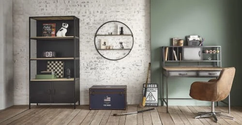 Maisons Du Monde Fauteuil De Bureau En Suédine Marron 3 Maisons Du Monde Fauteuil De Bureau En Suédine Marron – Image 3