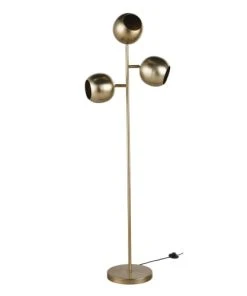 Maisons Du Monde Lampadaire 3 Globes En Métal Doré H160