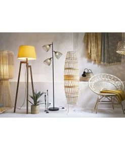 Maisons Du Monde Lampadaire 3 Spots En Métal Noir Et Doré H165 -Boutique Belamp lampadaire 3 spots en metal noir et dore h165 1000 8 34 171742 4