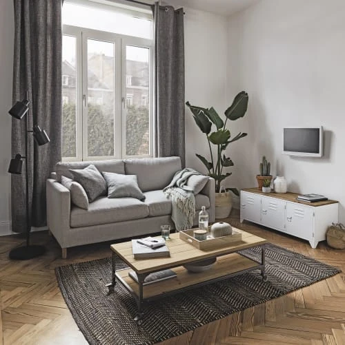 Maisons Du Monde Lampadaire 3 Spots En Métal Noir JOHNSON 2 Maisons Du Monde Lampadaire 3 Spots En Métal Noir JOHNSON – Image 2