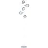Kare Design Lampadaire 5 Abat-jours En Acier Chromé H200