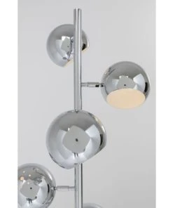 Kare Design Lampadaire 5 Abat-jours En Acier Chromé H200 -Boutique Belamp lampadaire 5 abat jours en acier chrome h200 2