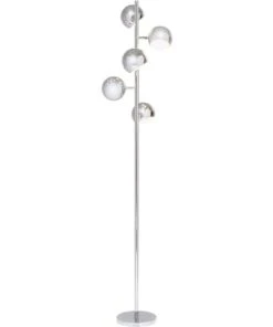 Kare Design Lampadaire 5 Abat-jours En Acier Chromé H200 -Boutique Belamp lampadaire 5 abat jours en acier chrome h200 3