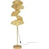 Kare Design Lampadaire 5 Feuilles De Ginkgo En Acier Doré H160