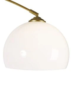 QAZQA Lampadaire à Arc En Acier Doré/laiton -Boutique Belamp lampadaire a arc en acier dore laiton 3